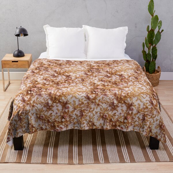 Item preview, High-quality floral pattern in baroque style - ideal for weddings - pink gold designed and sold by biiid.