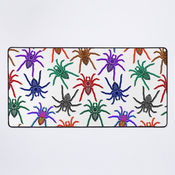 Aperçu de l'œuvre Modèle de Tarentules Halloween coloré créée et vendue par BluedarkArt.