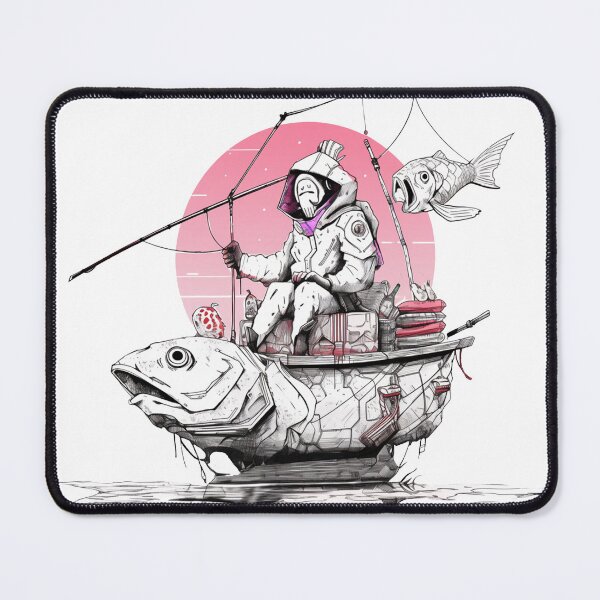 Item preview, gAnglerr on fish boat at the river lonely designed and sold by gHotboy.