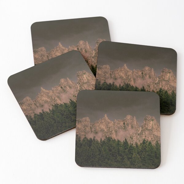 Item preview, Dolomite Mountain Ridges at Sunset designed and sold by nbrandsberg.