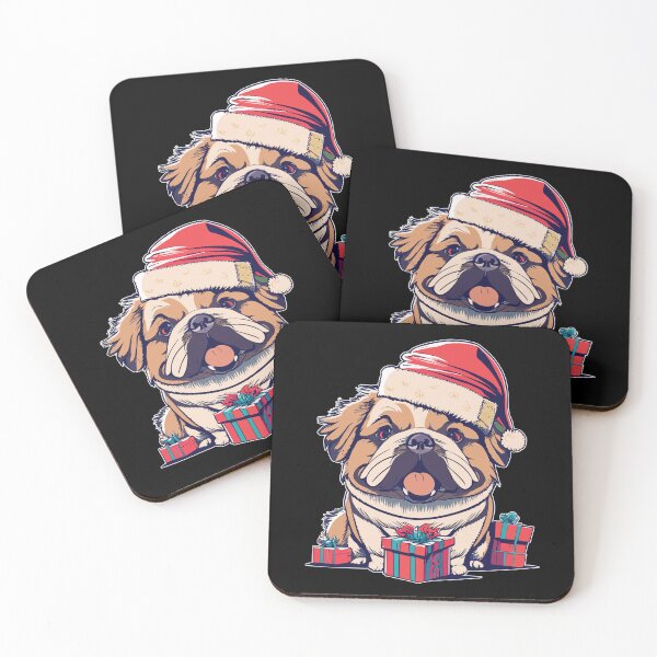 Item preview, Funny Dog Santa Hat with Christmas Present designed and sold by conanjett.