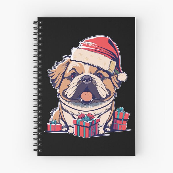 Item preview, Funny Dog Santa Hat with Christmas Present designed and sold by conanjett.