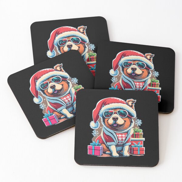 Item preview, Stylish Dog Santa Hat with Christmas Present designed and sold by conanjett.