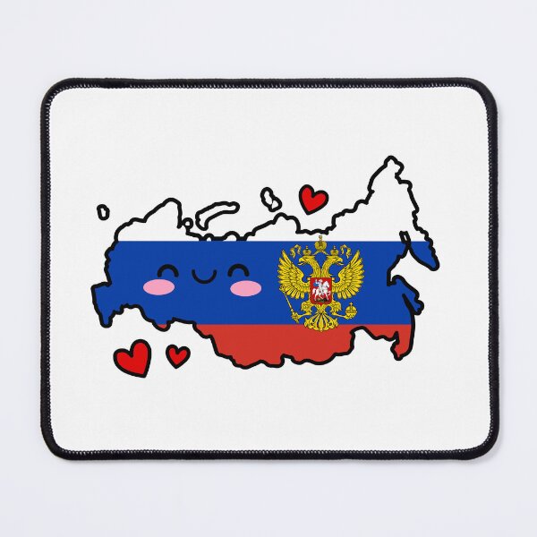 Item preview, Russia Flag Map Smile with Love designed and sold by pixelsparkzone.