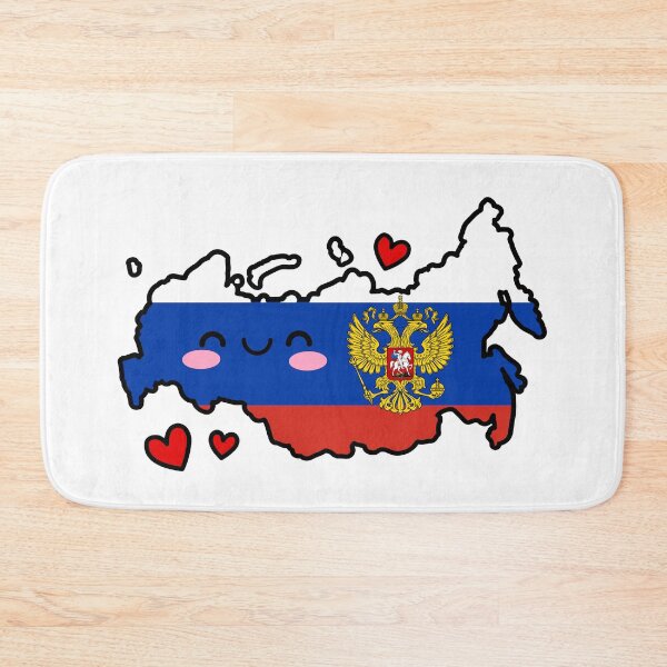 Item preview, Russia Flag Map Smile with Love designed and sold by pixelsparkzone.
