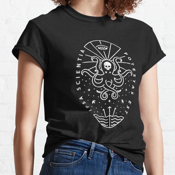 woman with tattoo T-shirt