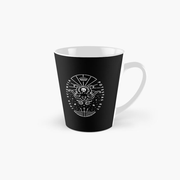 Knowledge - White/Skull Tall Mug
