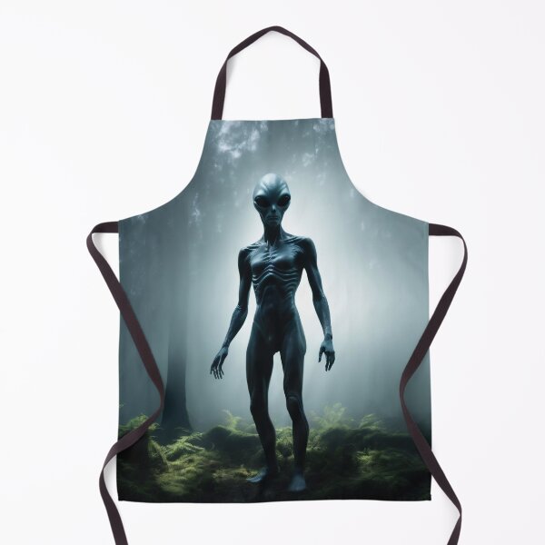 Item preview, Gray Alien in forest. Spooky and dark theme designed and sold by Robinson-Icious.