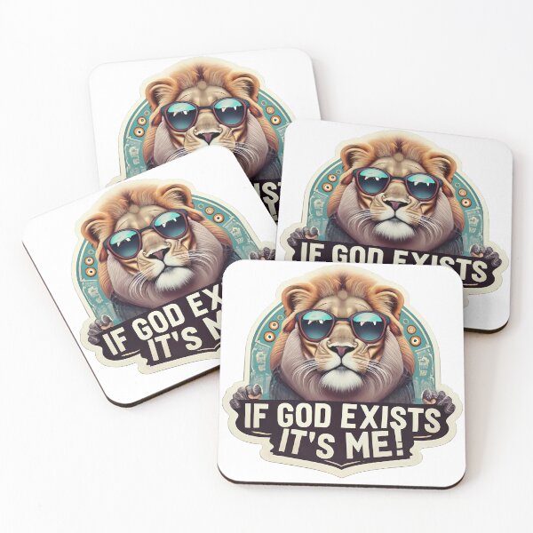Item preview, If God Exists It's Me! | Lion Funny designed and sold by DiverseDoodles.