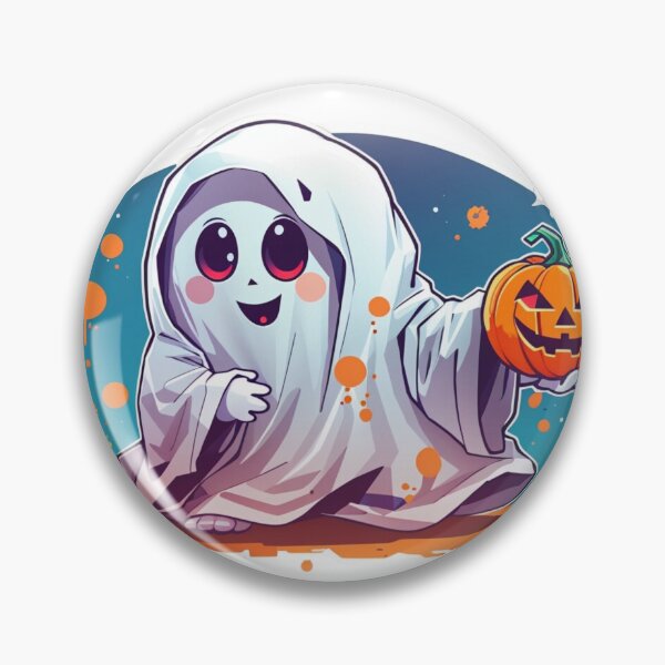 Item preview, Kawaii Ghost and Pumpkin Playtime designed and sold by irosh madushan.