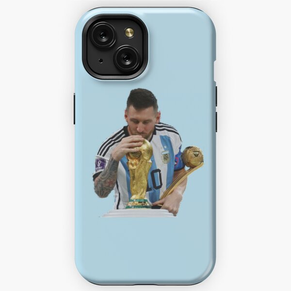 Leo Messi Clear Phone Case with Keychain, Argentina World Cup case