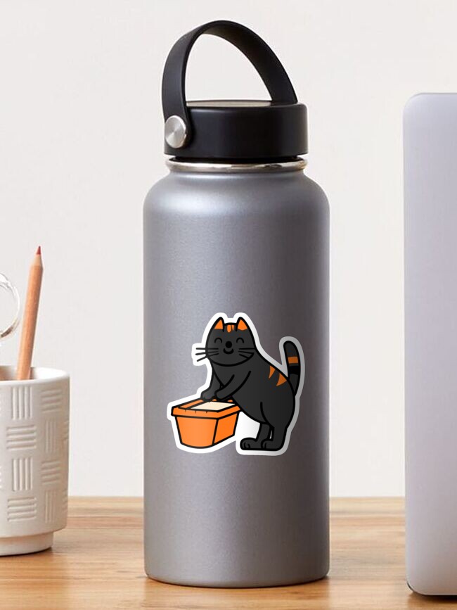 LG BLACK CAT STICKER - The Toy Box