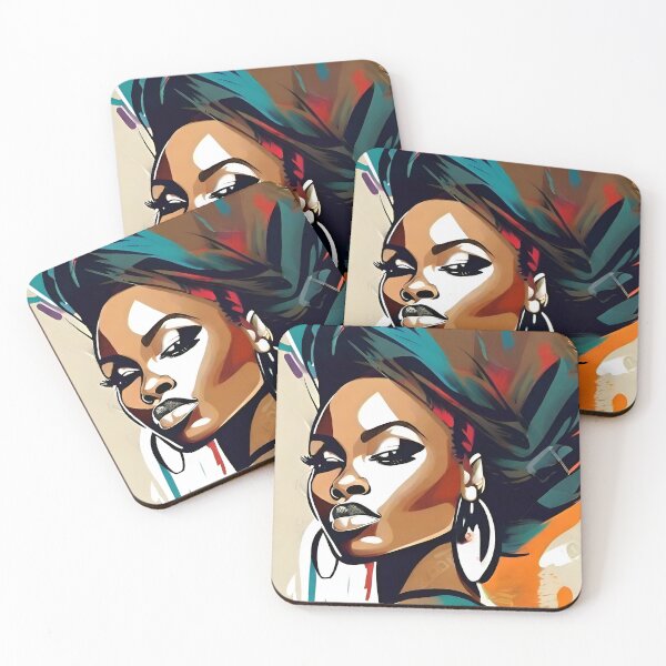 Item preview, Melanin Magic: Abstract Afro Beauty designed and sold by AiPixals.