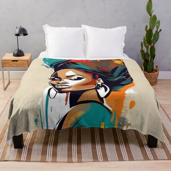 Item preview, Melanin Magic: Abstract Afro Beauty designed and sold by AiPixals.