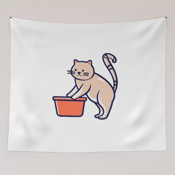 Item preview, cat litter box designed and sold by The  Knick Knack Nook.