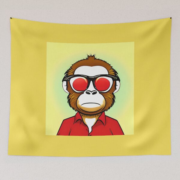 Item preview, Red Monkey designed and sold by ShilpyDesign.