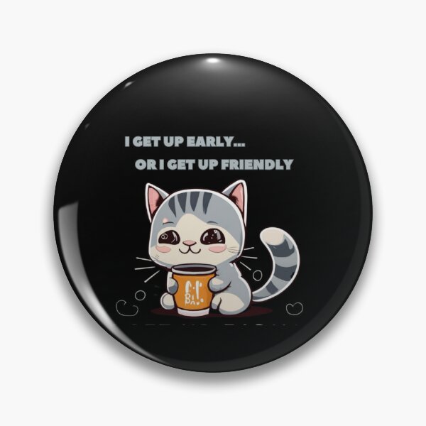 Item preview, Kawaii Product: Cute Kitten and Motivational Message designed and sold by Mantasrl.