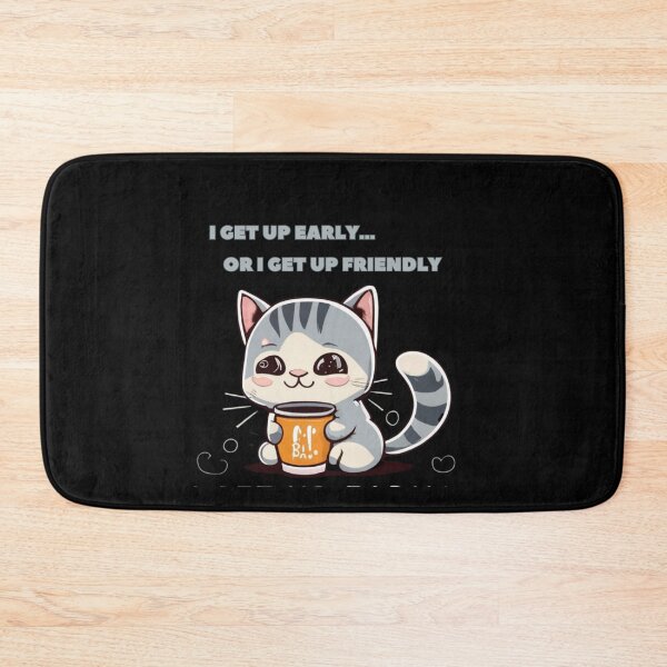 Item preview, Kawaii Product: Cute Kitten and Motivational Message designed and sold by Mantasrl.
