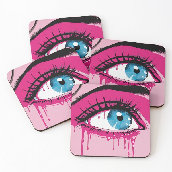 Item preview, pop art women pink crying by a woman designed and sold by AceILA.
