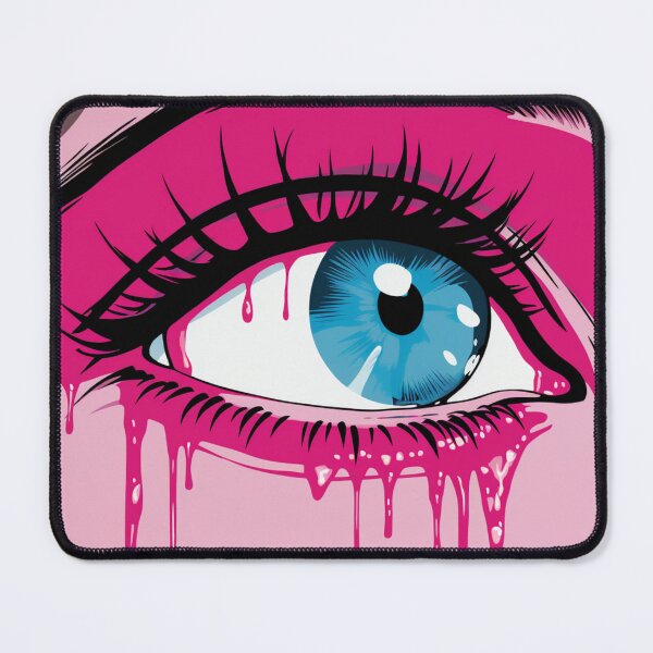 Item preview, pop art women pink crying by a woman designed and sold by AceILA.