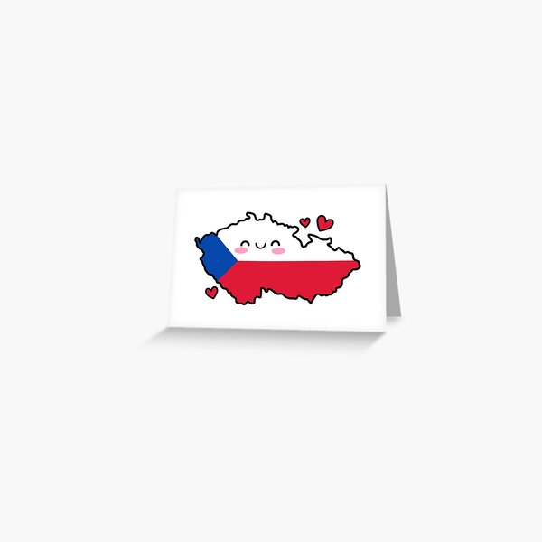 Item preview, Czech Republic Flag Map Smile with Love designed and sold by pixelsparkzone.