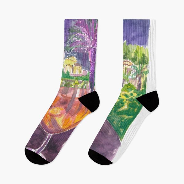 Item preview, Still Life with Palms Scene of a Illuminated Garden Night designed and sold by artshop77.