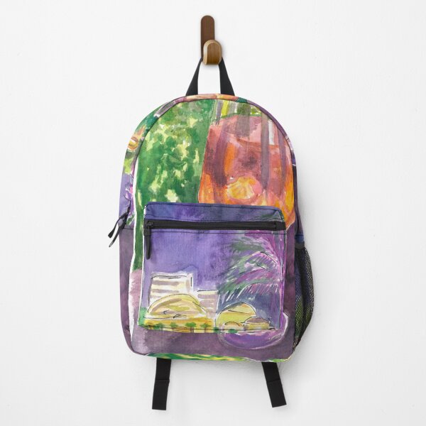 Item preview, Still Life with Palms Scene of a Illuminated Garden Night designed and sold by artshop77.