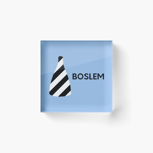 Item preview, "Boslem" Black and White Bottle Kiln original gift design designed and sold by StokeTees.