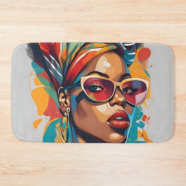 Item preview, African Queen: Vibrant Afro Hair Art designed and sold by AiPixals.
