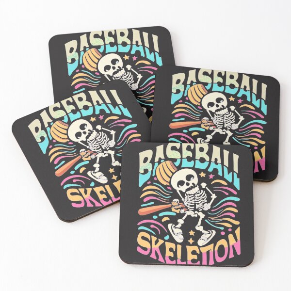 Aperçu de l'œuvre Baseball Skeleton Halloween Gift créée et vendue par New Art.