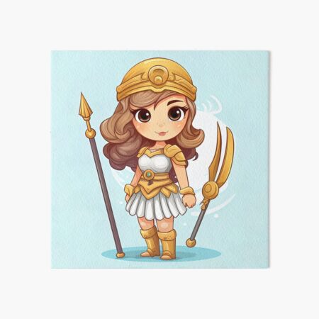 Aperçu de l'œuvre Athéna | style mignon créée et vendue par ComicsFactory.