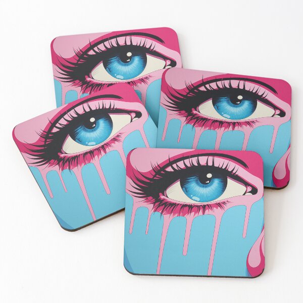 Item preview, pop art women blue and pink designed and sold by AceILA.