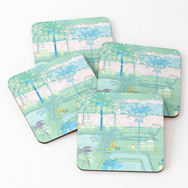 Item preview, Copy of Pool and palms, lanterns, water,  designed and sold by Sugar Wisdom .