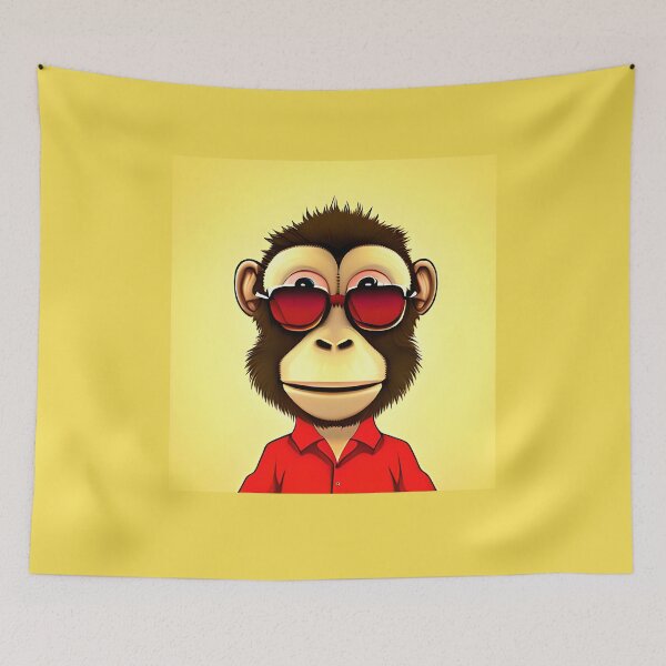 Item preview, Red Monkey designed and sold by ShilpyDesign.
