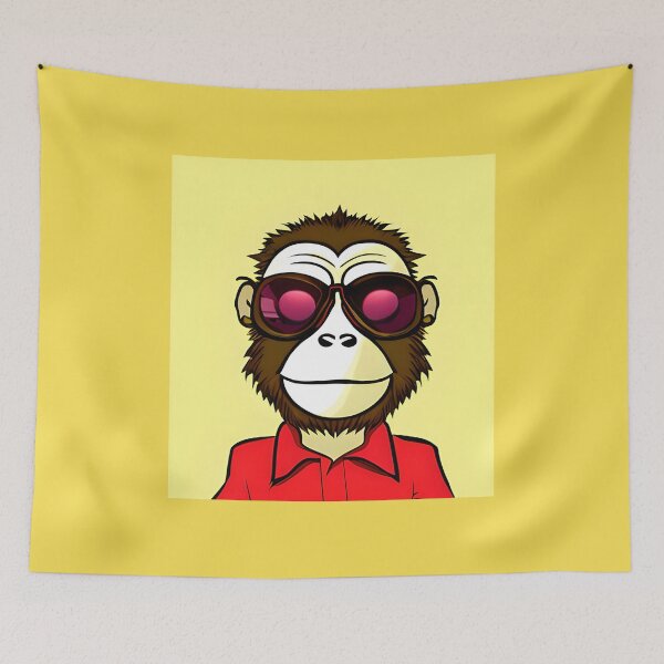 Item preview, Red Monkey designed and sold by ShilpyDesign.