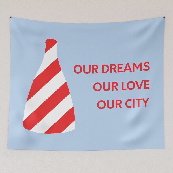 Item preview, Dreams, Love & City Red and White Bottle Kiln original gift design designed and sold by StokeTees.