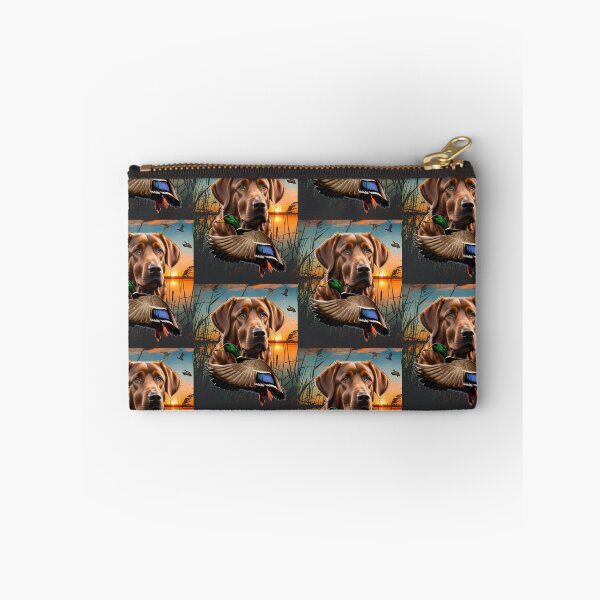 Item preview, Chesapeake Bay Retriever and Flying Mallard Sunrise Duck Hunt Design designed and sold by LifeCrush.
