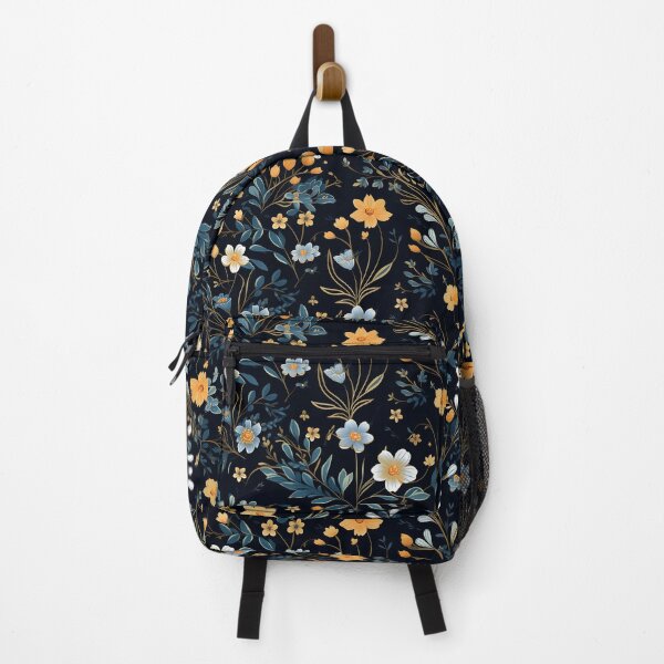 Item preview, Pretty Floral Print | Blue & Yellow Flowers designed and sold by SukiCreatives.