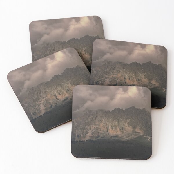 Item preview, Dolomite Costalunga Pass and Sella Mountain Range in Fog designed and sold by nbrandsberg.