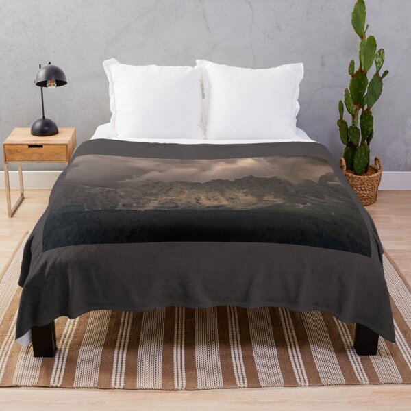 Item preview, Dolomite Costalunga Pass and Sella Mountain Range in Fog designed and sold by nbrandsberg.