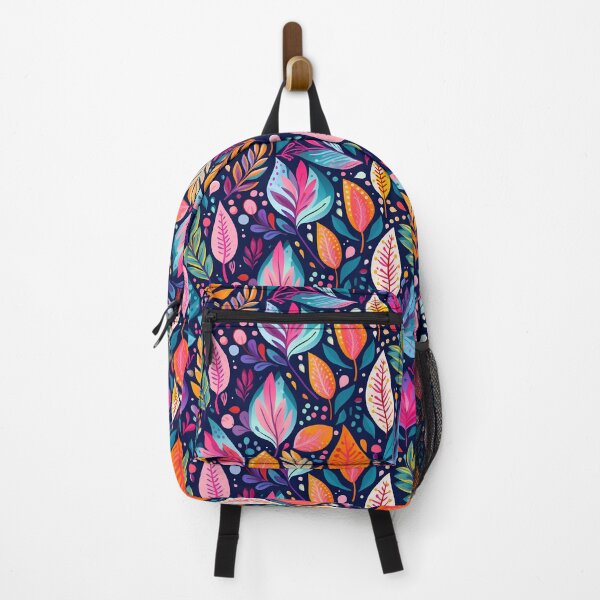 Item preview, Retro leaf colour pattern design flower designed and sold by Blackstar Design Studio.