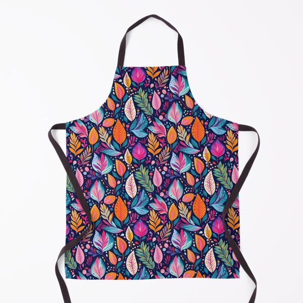 Item preview, Retro leaf colour pattern design flower designed and sold by Blackstar Design Studio.
