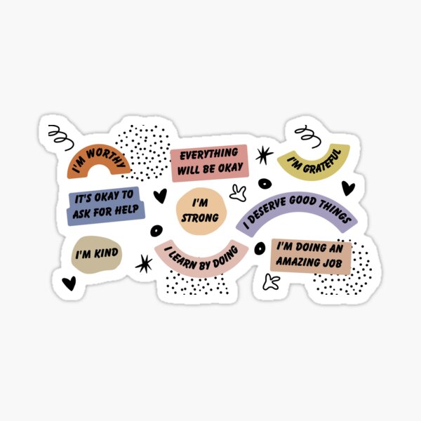 Positive Sticker Sheet, Planner Stickers, Positive Attitude, Positive  Quotes, Adult Stickers, Daily Reminder Sticker Sheet, Reward Stickers 
