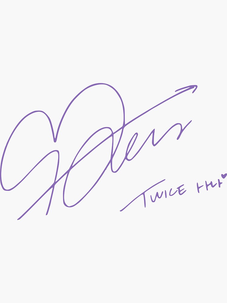 sana signature (purple)