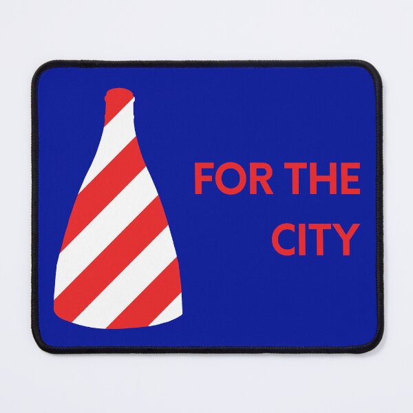 Item preview, "For the City" Red and White Bottle Kiln original gift design designed and sold by StokeTees.