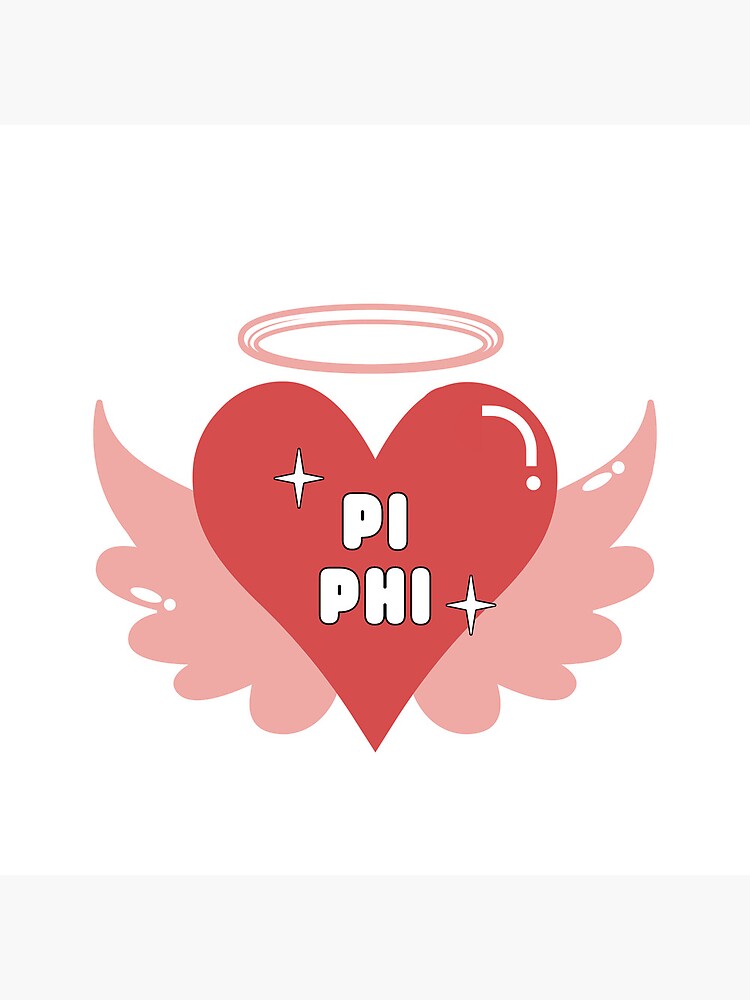 Pi Beta Phi Large Heart Canvas