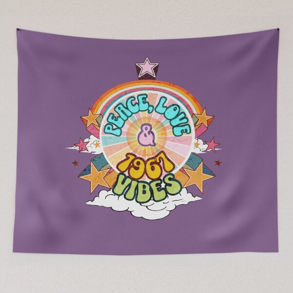 Item preview, Peace, Love, and 1967 Vibes designed and sold by Sir Meow Meow.