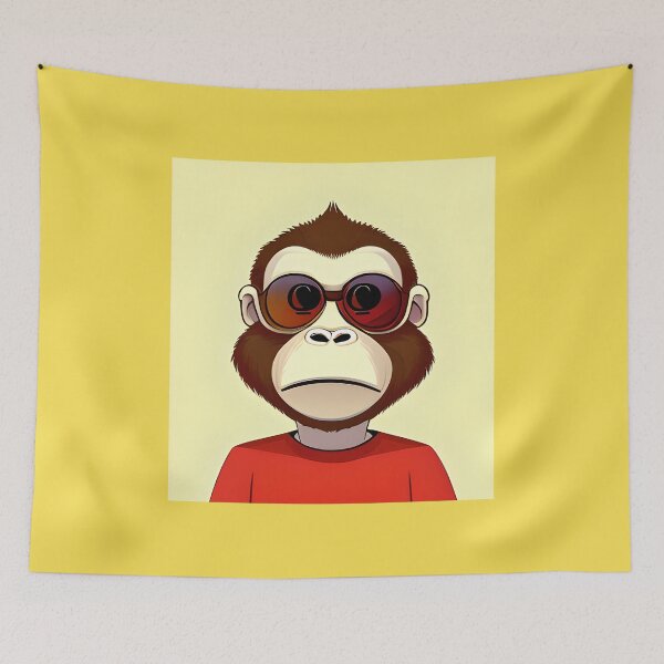 Item preview, Red Monkey designed and sold by ShilpyDesign.