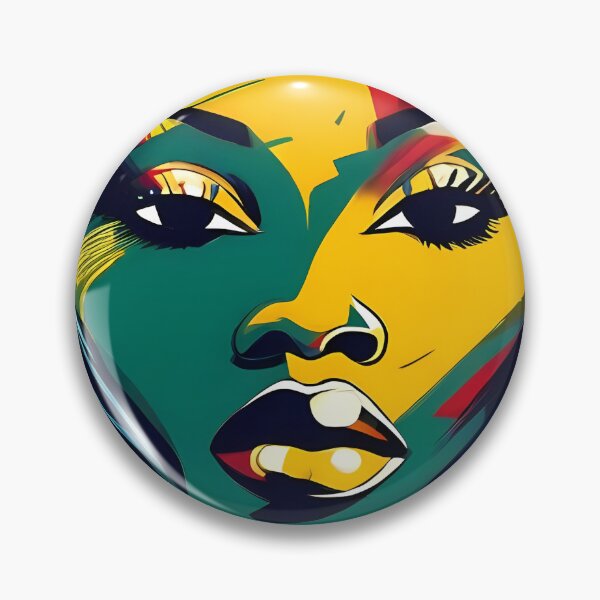Item preview, Black Woman Abstract Contemporary Urban Art designed and sold by AiPixals.