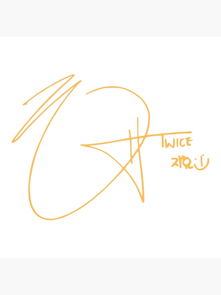 jihyo signature (yellow/orange)